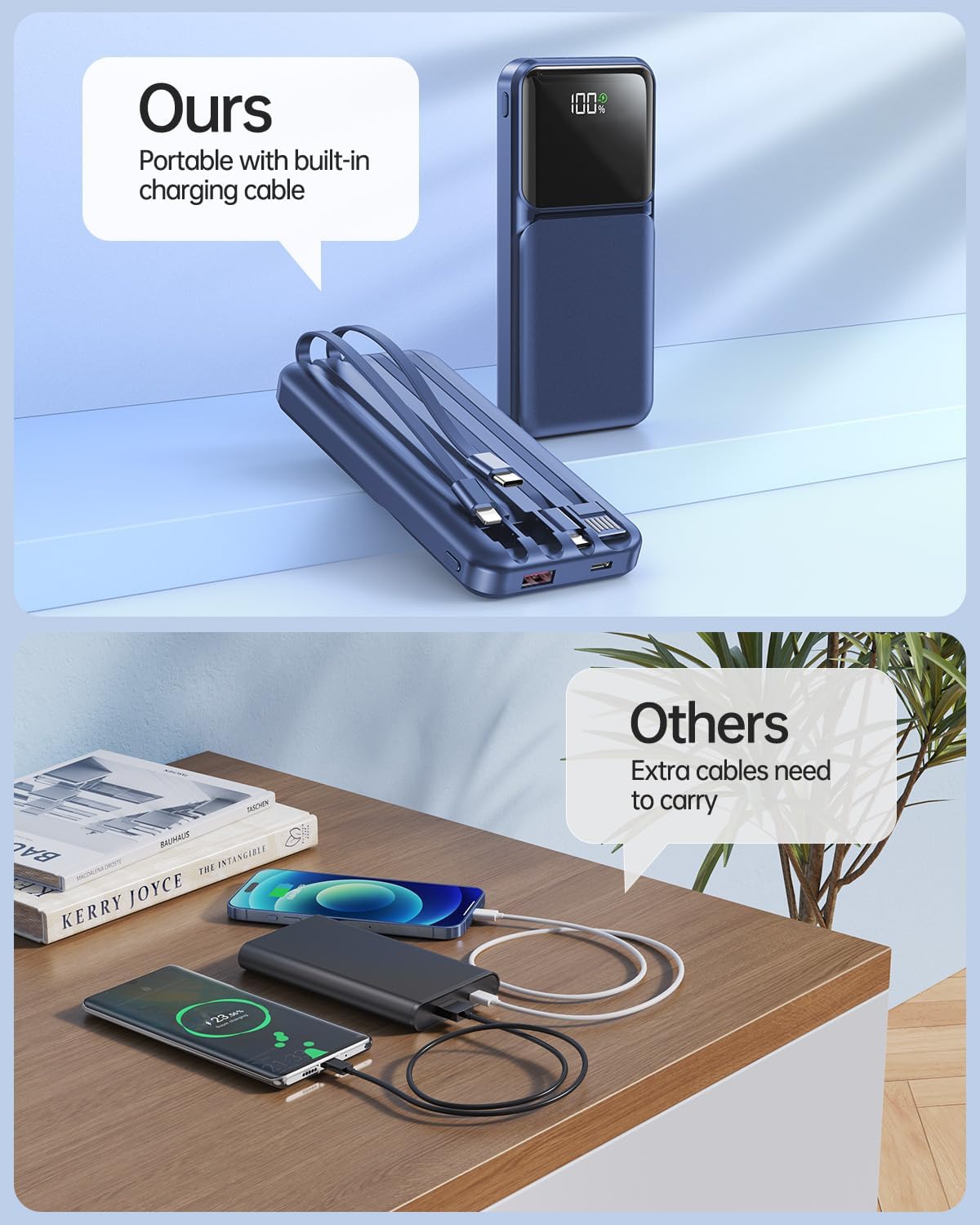 Portable Charger 56800mAh, 22.5W Fast Charging Power Bank with LED Display - Image 7