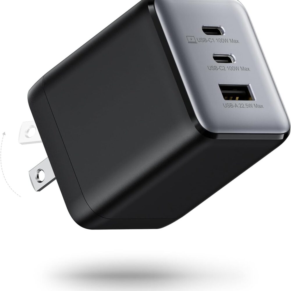 wegear 100W USB C Charger Block, 3-Port Wall Charger Fast Charging