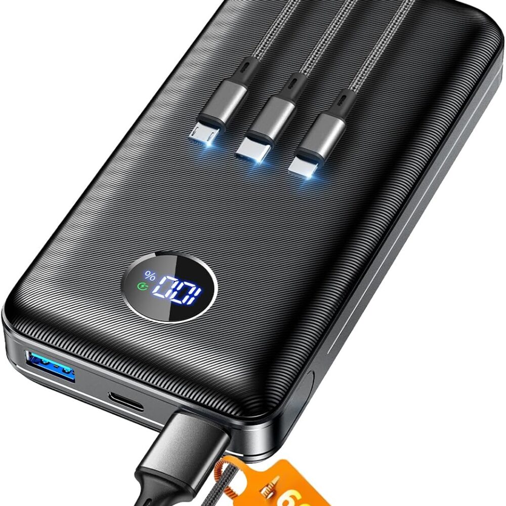 ZZI Portable Charger Power Bank 60000mAh, 22.5W PD Fast-Charge Battery Pack