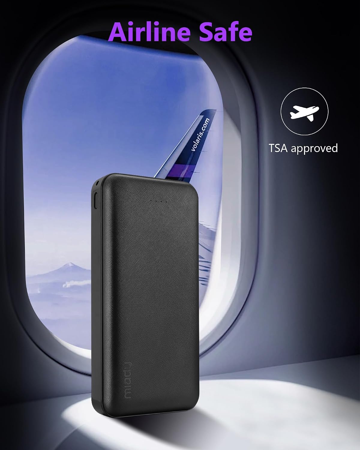 Miady 2-Pack Portable Charger 22.5W Power Bank 20000mAh Travel Battery Pack - Image 7
